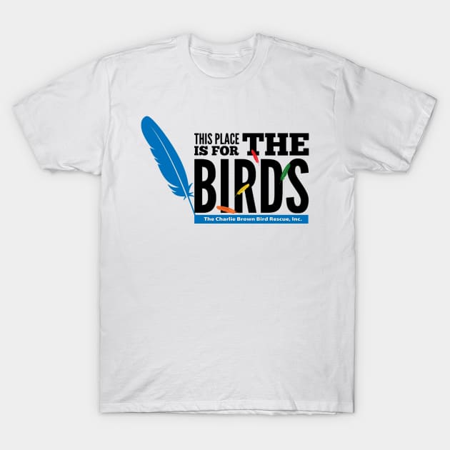 CB for the birds - black type T-Shirt by Just Winging It Designs